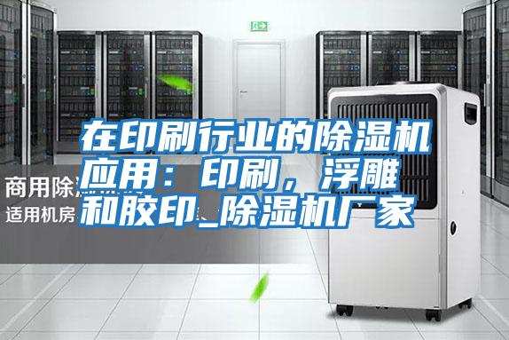 在印刷行業的除濕機應用：印刷，浮雕和膠印_除濕機廠家