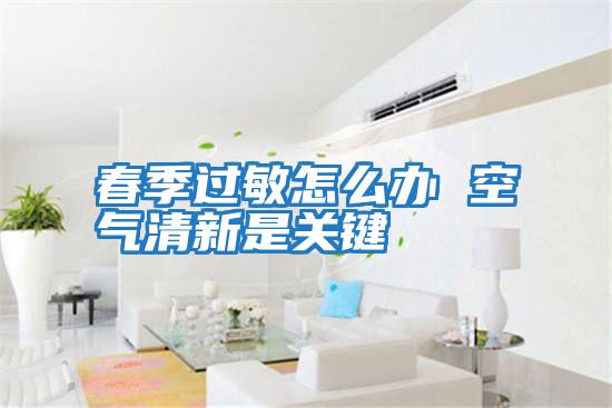春季過(guò)敏怎么辦 空氣清新是關(guān)鍵