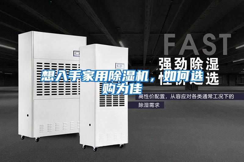 想入手家用除濕機，如何選購為佳