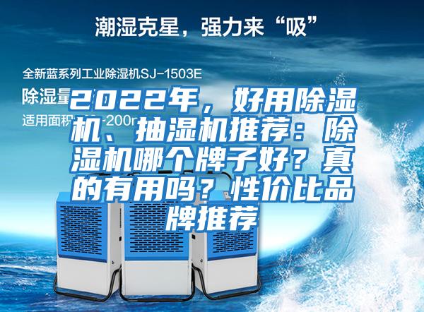 2022年，好用除濕機、抽濕機推薦：除濕機哪個牌子好？真的有用嗎？性價比品牌推薦