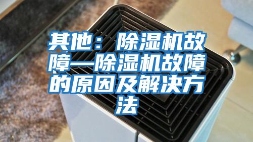 其他:除濕機故障—除濕機故障的原因及解決方法