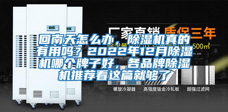 回南天怎么辦，除濕機真的有用嗎？2022年12月除濕機哪個牌子好，各品牌除濕機推薦看這篇就夠了