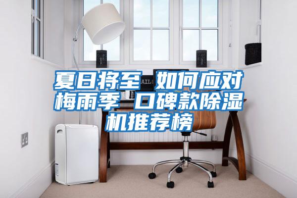 夏日將至 如何應對梅雨季 口碑款除濕機推薦榜