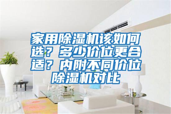 家用除濕機(jī)該如何選？多少價(jià)位更合適？?jī)?nèi)附不同價(jià)位除濕機(jī)對(duì)比