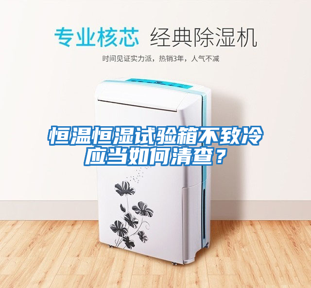 恒溫恒濕試驗箱不致冷應當如何清查？