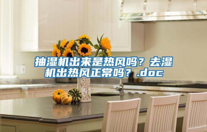 抽濕機出來是熱風嗎？去濕機出熱風正常嗎？.doc